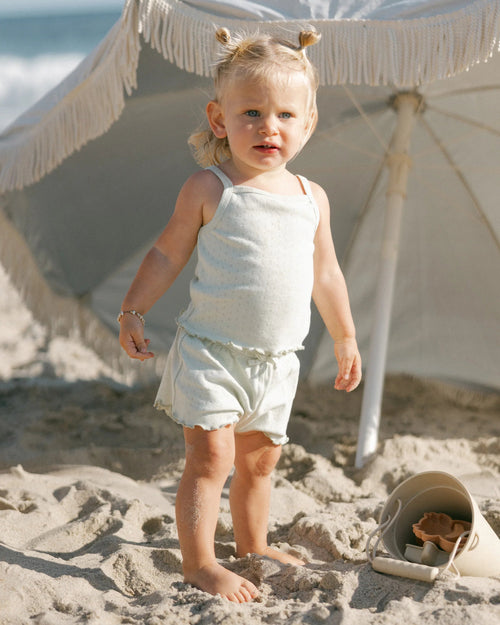 Quincy Mae Pointelle Tank and Shortie Set, Mint - Flying Ryno