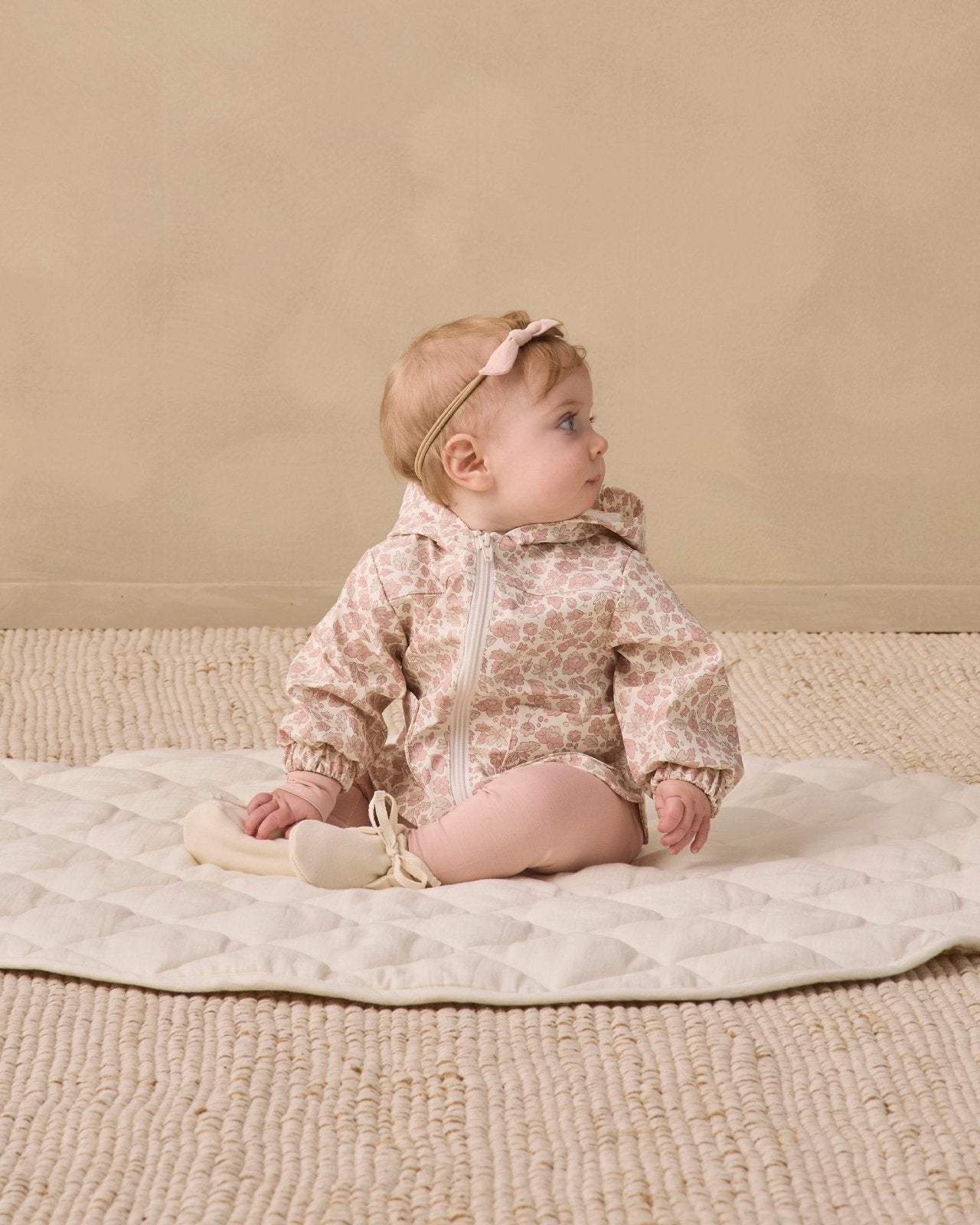 Quincy Mae Rain Coat, Pink Blossom - Flying Ryno