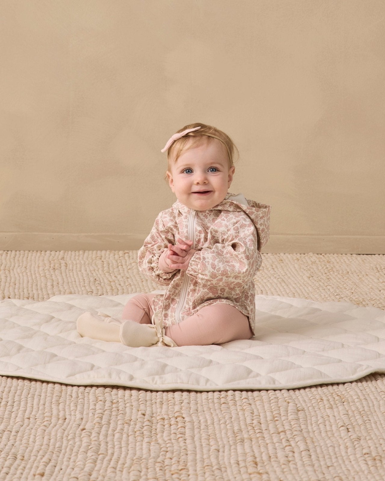 Quincy Mae Rain Coat, Pink Blossom - Flying Ryno