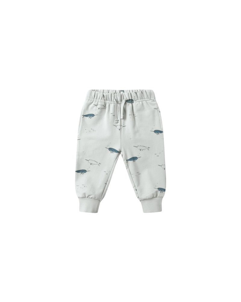 Quincy Mae Relaxed Fleece Sweatshirt and Sweatpants Set, Narwhals - Flying Ryno