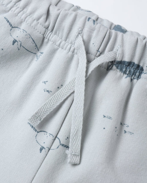 Quincy Mae Relaxed Fleece Sweatshirt and Sweatpants Set, Narwhals - Flying Ryno