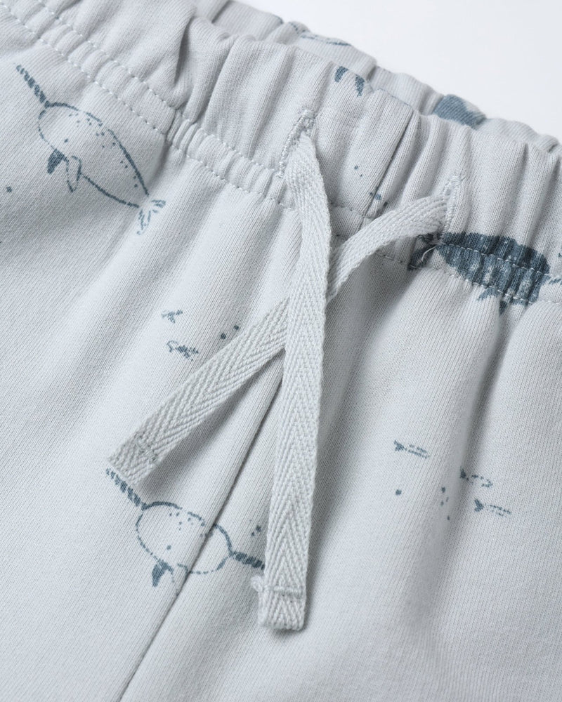 Quincy Mae Relaxed Fleece Sweatshirt and Sweatpants Set, Narwhals - Flying Ryno