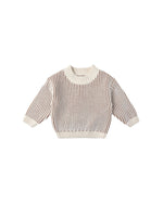 Quincy Mae Relaxed Knit Sweater and Chunky Knit Pant Set, Gold - Flying Ryno