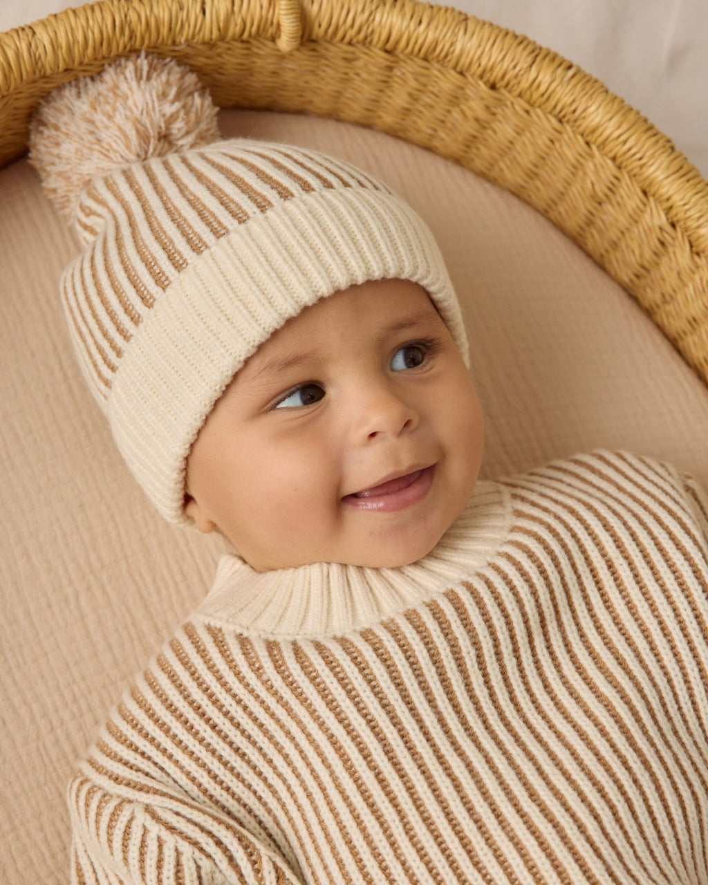 Quincy Mae Relaxed Knit Sweater and Chunky Knit Pant Set, Gold - Flying Ryno