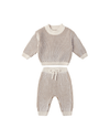 Quincy Mae Relaxed Knit Sweater and Chunky Knit Pant Set, Gold - Flying Ryno