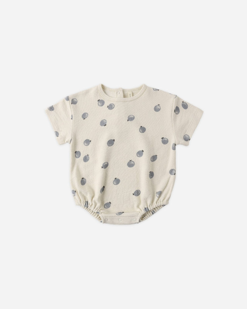 Quincy Mae Relaxed Short Sleeve Bubble Romper, Blueberries - Flying Ryno
