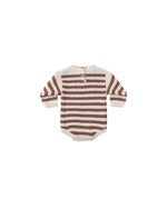 Quincy Mae Rex Romper, Cedar Stripe - Flying Ryno