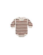 Quincy Mae Rex Romper, Cedar Stripe - Flying Ryno