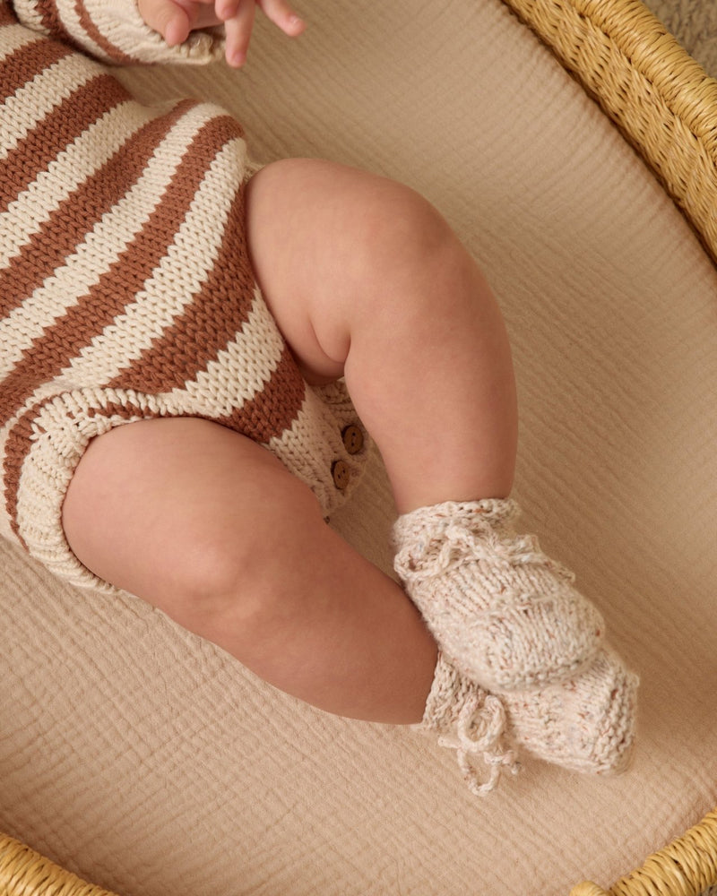 Quincy Mae Rex Romper, Cedar Stripe - Flying Ryno