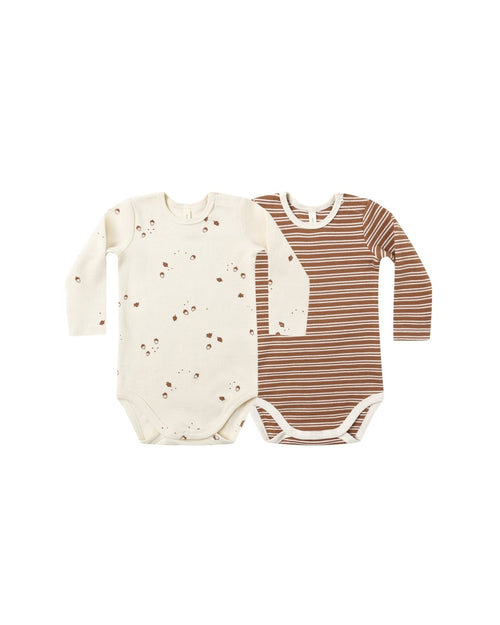 Quincy Mae Ribbed Bodysuit, 2 Pack - Flying Ryno