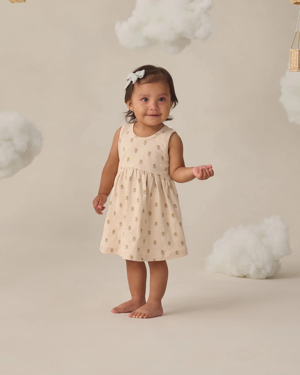 Quincy Mae Ribbed Tank Dress, Buttercup - Flying Ryno