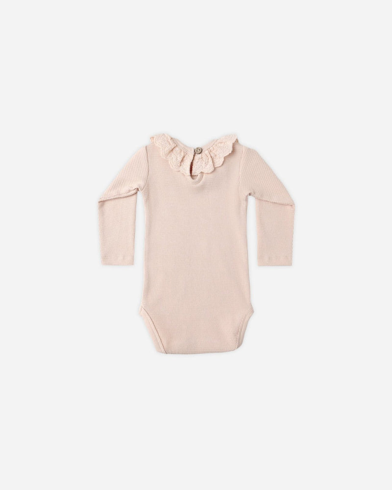 Quincy Mae Ruffle Collar Bodysuit + Legging Set, Antique - Flying Ryno