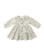 Quincy Mae Ruffle Collar Button Dress, Green Floral - Flying Ryno