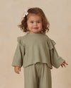 Quincy Mae Ruffle Cozy Set, Fern - Flying Ryno