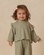 Quincy Mae Ruffle Cozy Set, Fern - Flying Ryno
