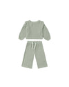 Quincy Mae Ruffle Cozy Set, Fern - Flying Ryno