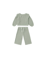 Quincy Mae Ruffle Cozy Set, Fern - Flying Ryno