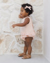 Quincy Mae Ruffled Tulip Top and Bloomer Set, Melon - Flying Ryno