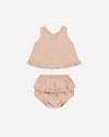 Quincy Mae Ruffled Tulip Top and Bloomer Set, Melon - Flying Ryno