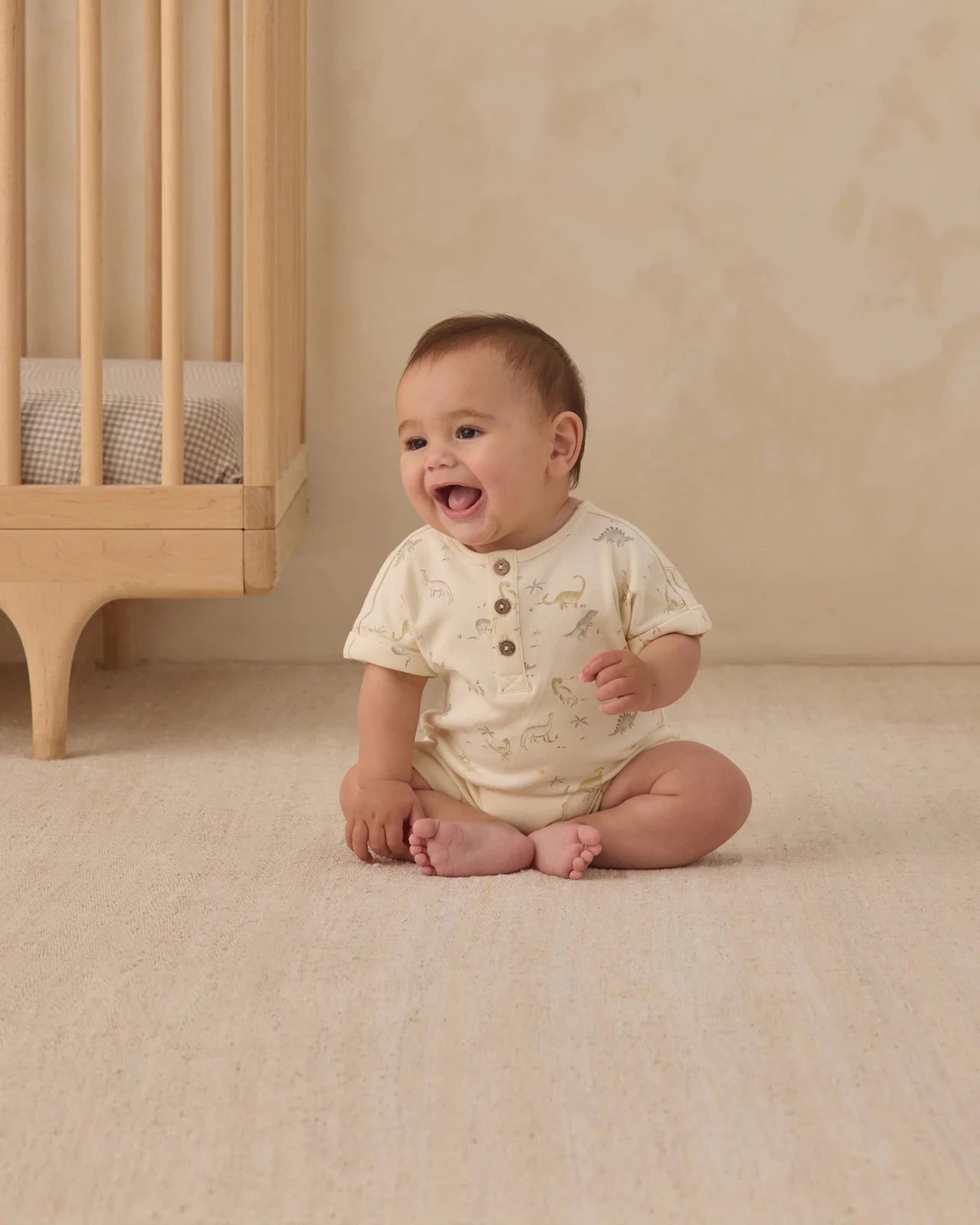 Quincy Mae Short Sleeve One - Piece, Dinosaur - Flying Ryno