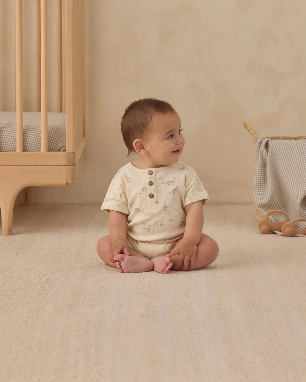 Quincy Mae Short Sleeve One - Piece, Dinosaur - Flying Ryno