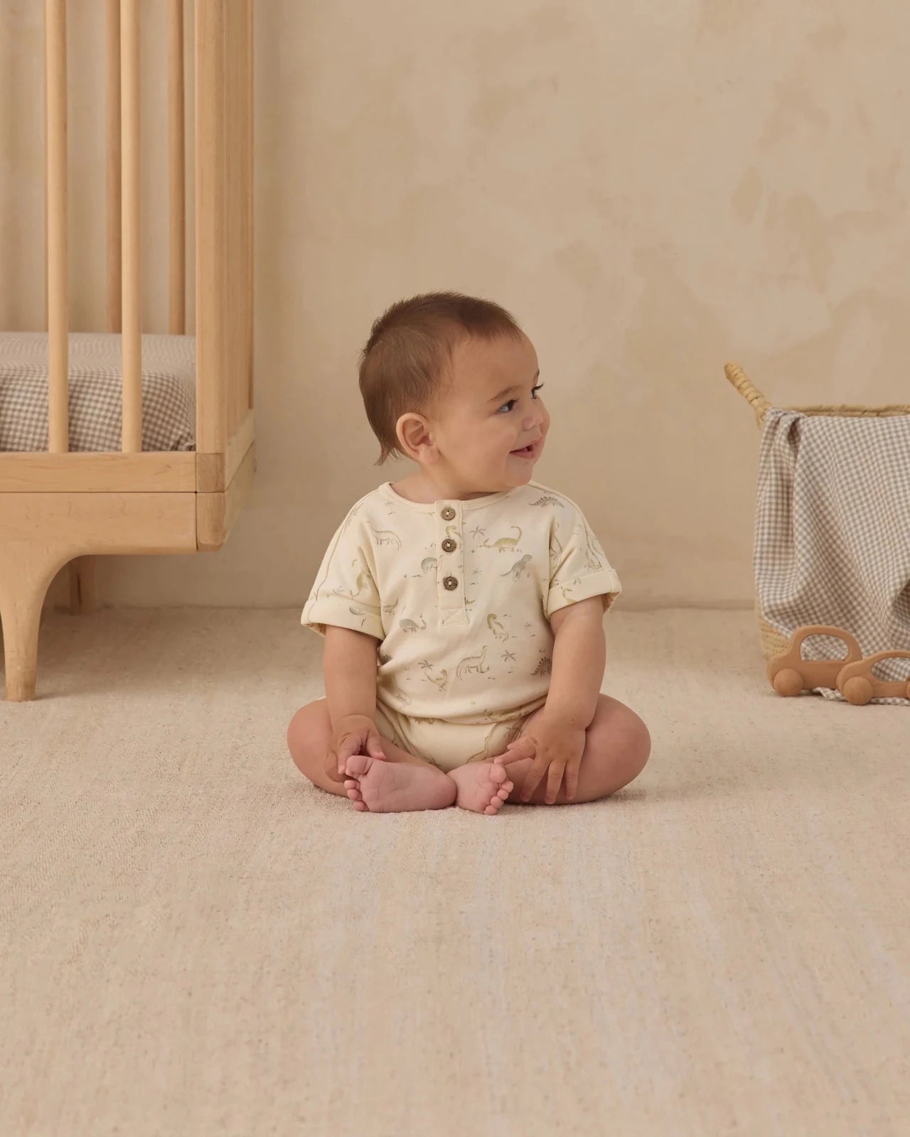 Quincy Mae Short Sleeve One - Piece, Dinosaur - Flying Ryno