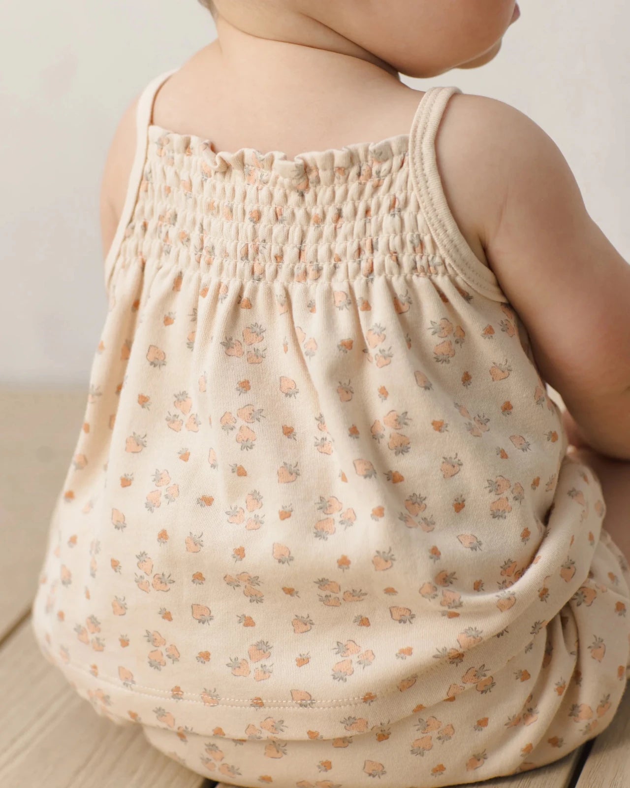 Quincy Mae Smocked Tank and Bloomer Set, Strawberries - Flying Ryno