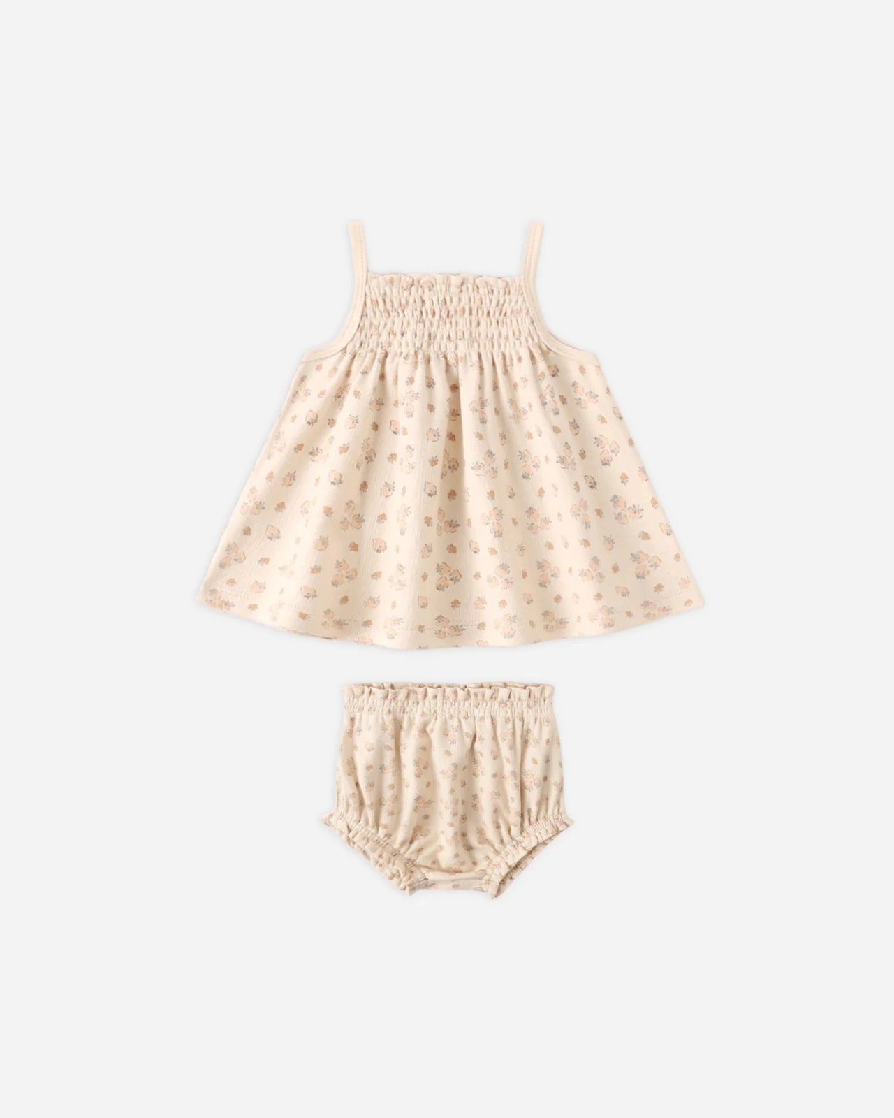 Quincy Mae Smocked Tank and Bloomer Set, Strawberries - Flying Ryno