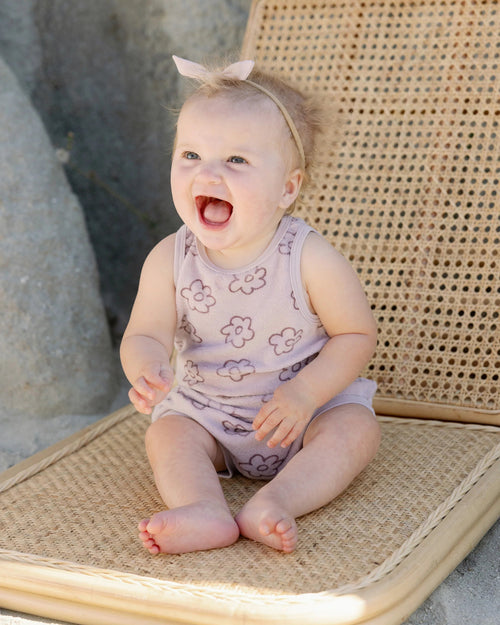 Quincy Mae Terry Tank and Short Set, Lavender - Flying Ryno
