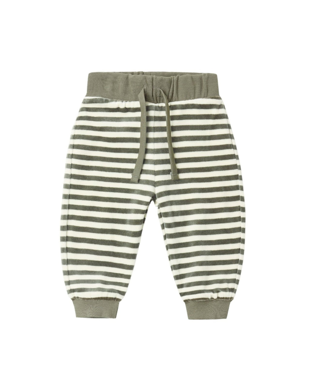 Quincy Mae Velour Relaxed Sweatshirt and Sweatpant, Set, Spruce Stripe - Flying Ryno