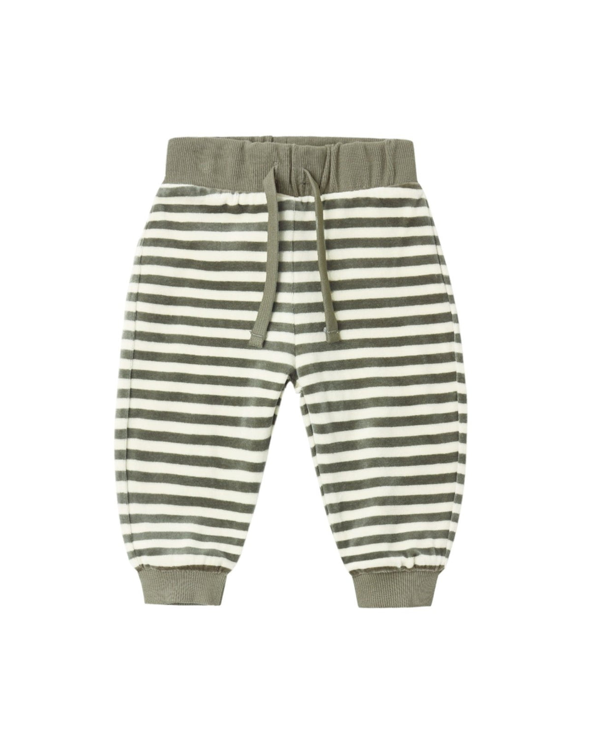 Quincy Mae Velour Relaxed Sweatshirt and Sweatpant, Set, Spruce Stripe - Flying Ryno