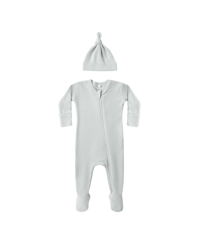 Quincy Mae Waffle Sleep Set, Ice Blue - Flying Ryno