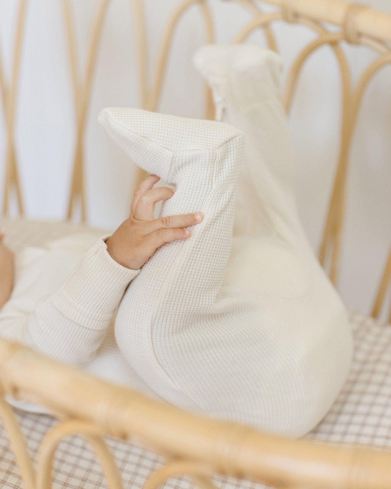 Quincy Mae Waffle Sleep Set, Natural - Flying Ryno