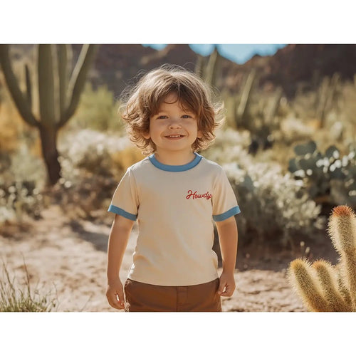 River Road Clothing Company Howdy Vintage Ringer (Youth) - Flying Ryno
