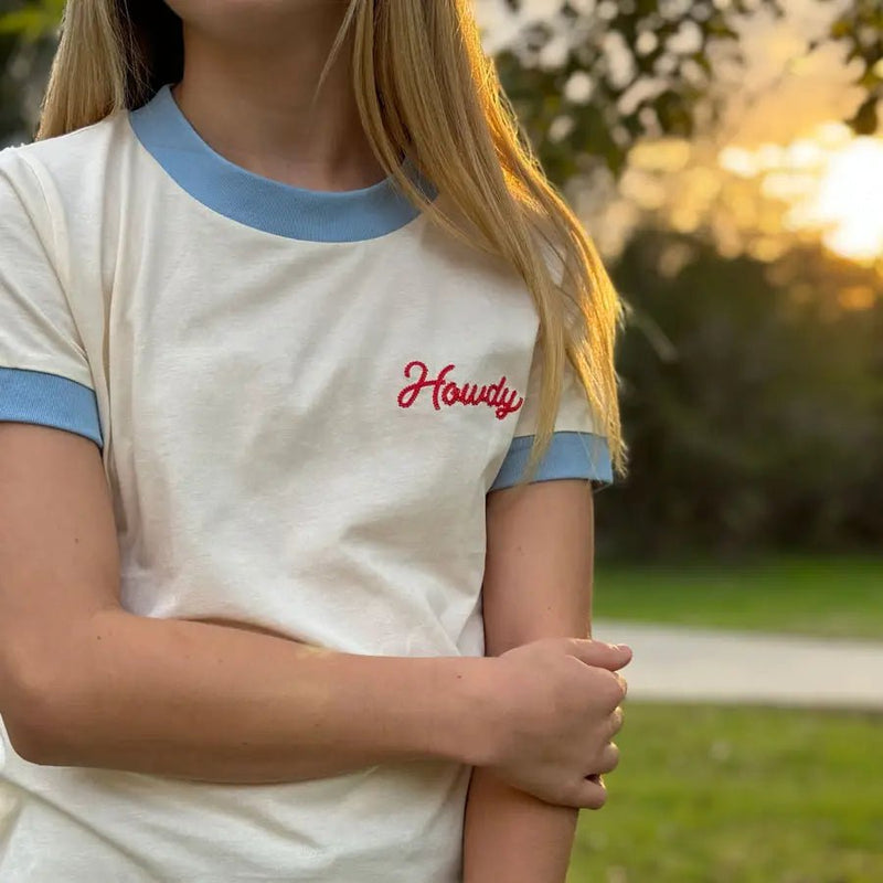 River Road Clothing Company Howdy Vintage Ringer (Youth) - Flying Ryno