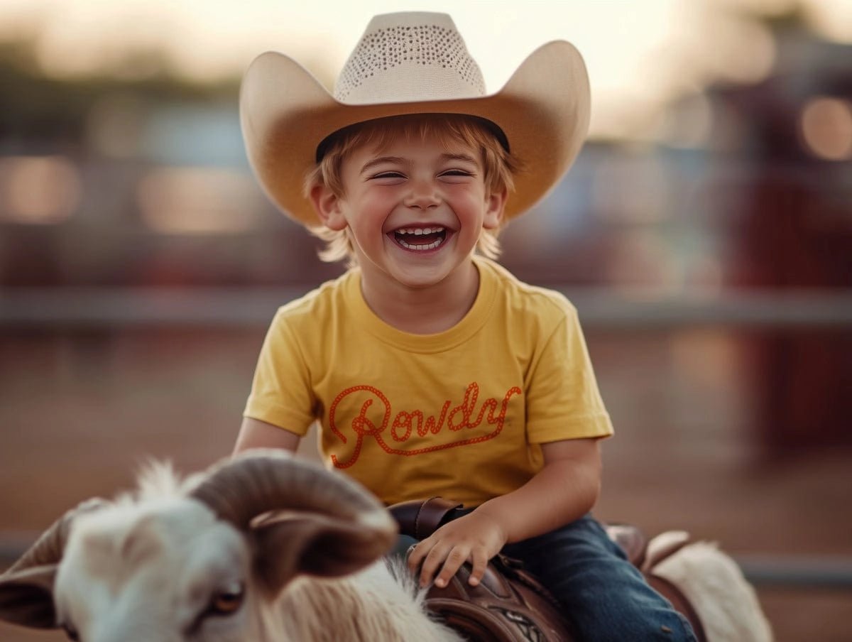 River Road Clothing Company Rowdy Youth, Yellow - Flying Ryno