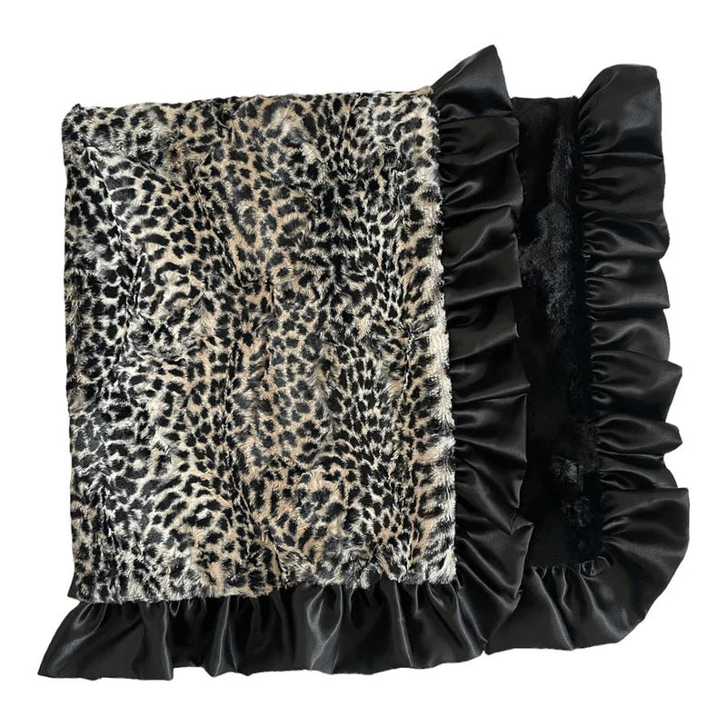 Rockin Royalty Black Cheetah Blanket - Flying Ryno