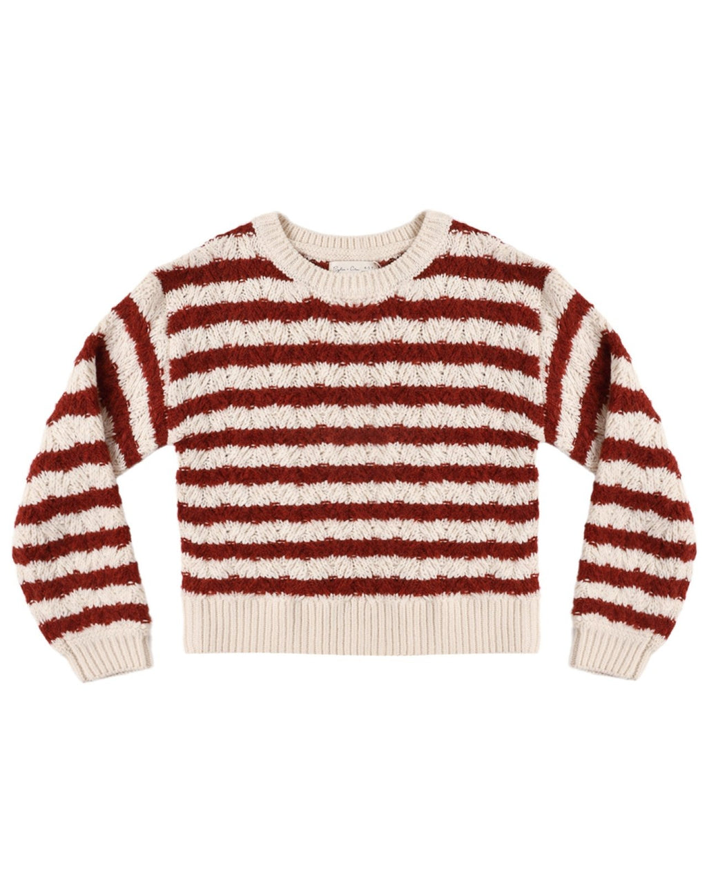 Rylee and Cru Aspen Sweater, Ruby Stripe - Flying Ryno