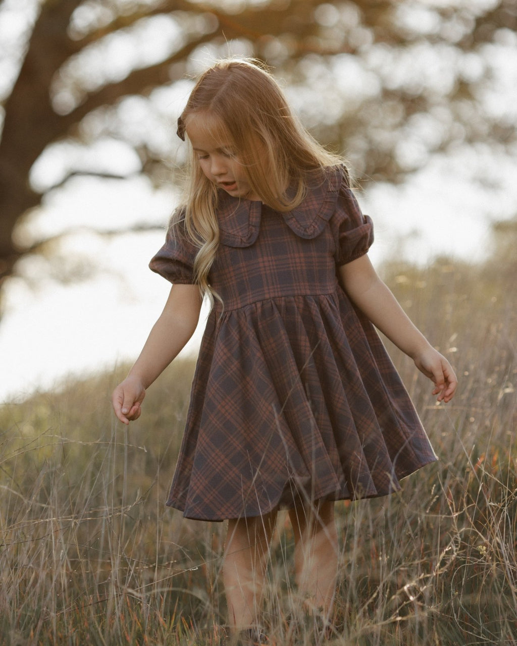 Rylee and Cru Camille Dress, Midnight Plaid - Flying Ryno