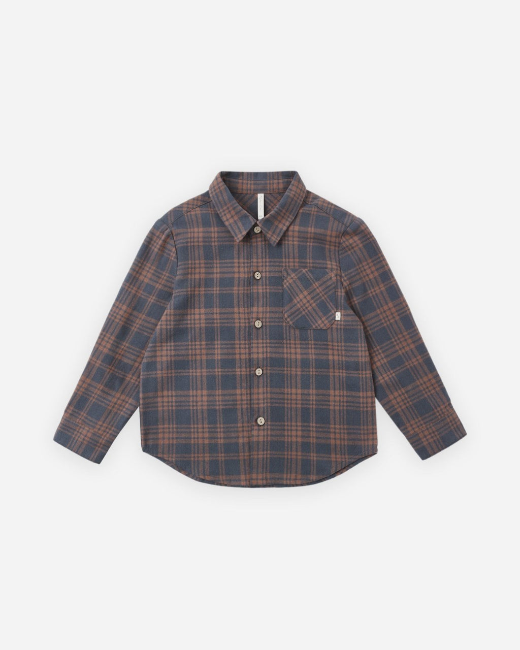 Rylee and Cru Collared Long Sleeve Shirt, Midnight Plaid - Flying Ryno