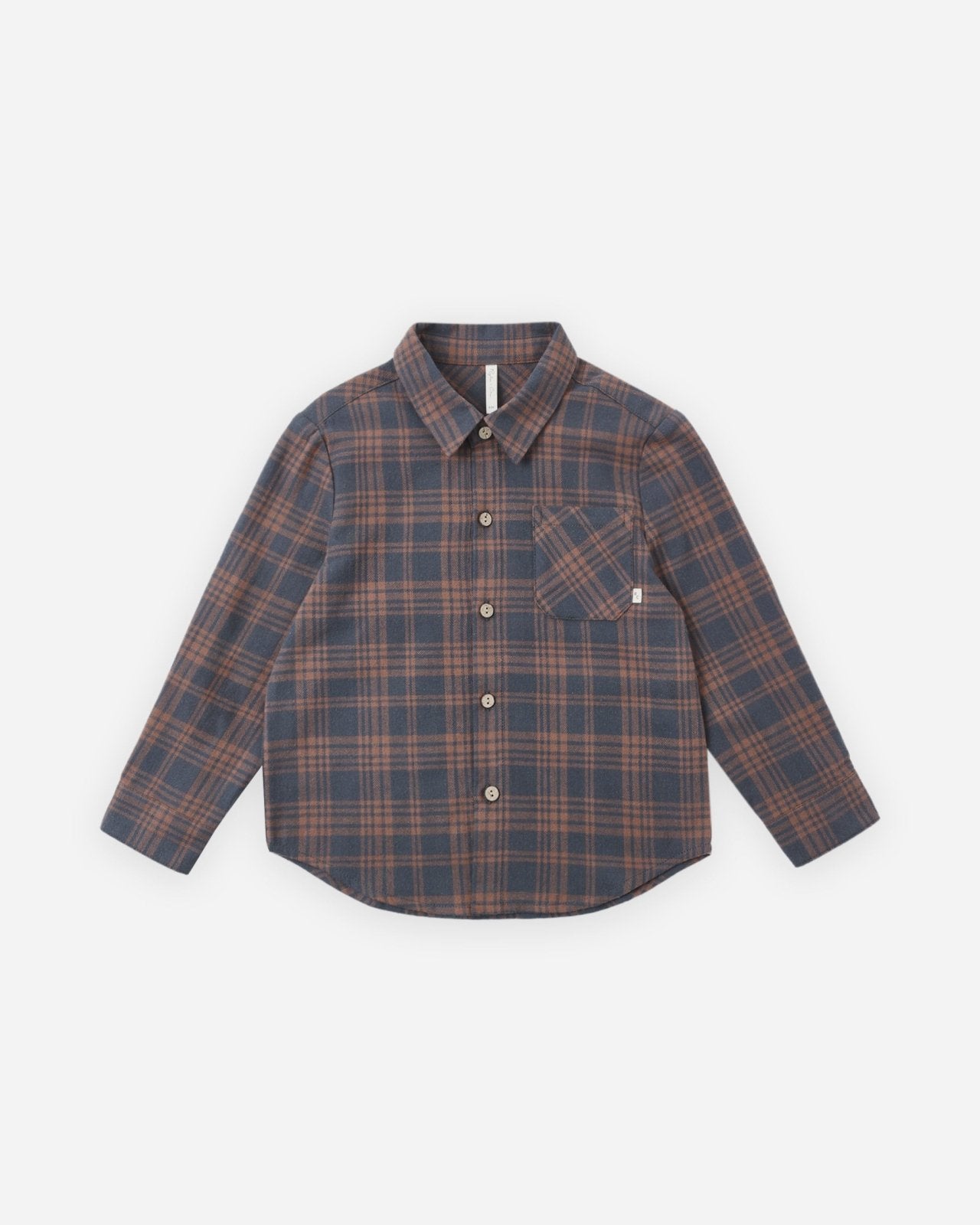 Rylee and Cru Collared Long Sleeve Shirt, Midnight Plaid - Flying Ryno