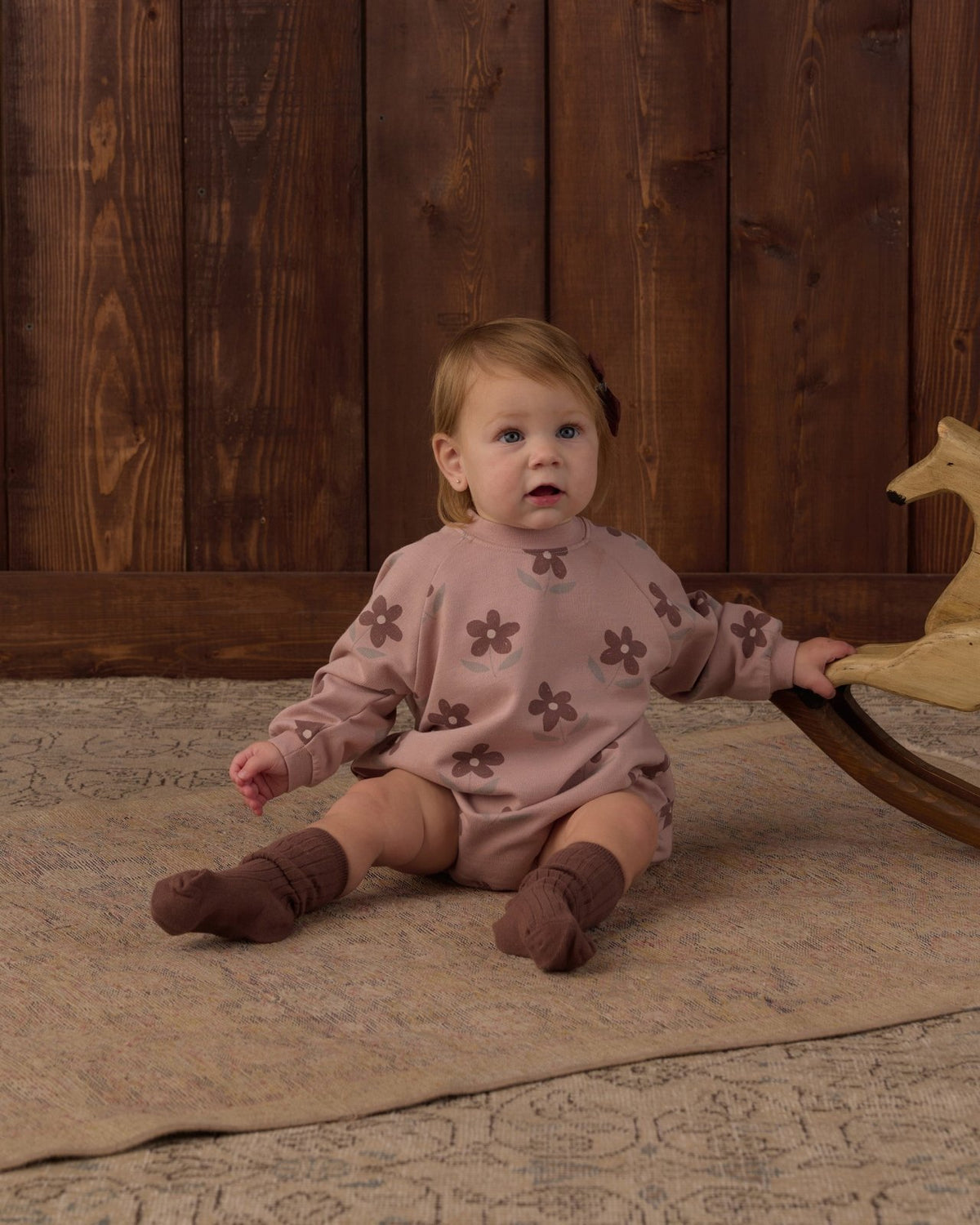 Rylee and Cru Crew Neck Romper, Daisy - Flying Ryno