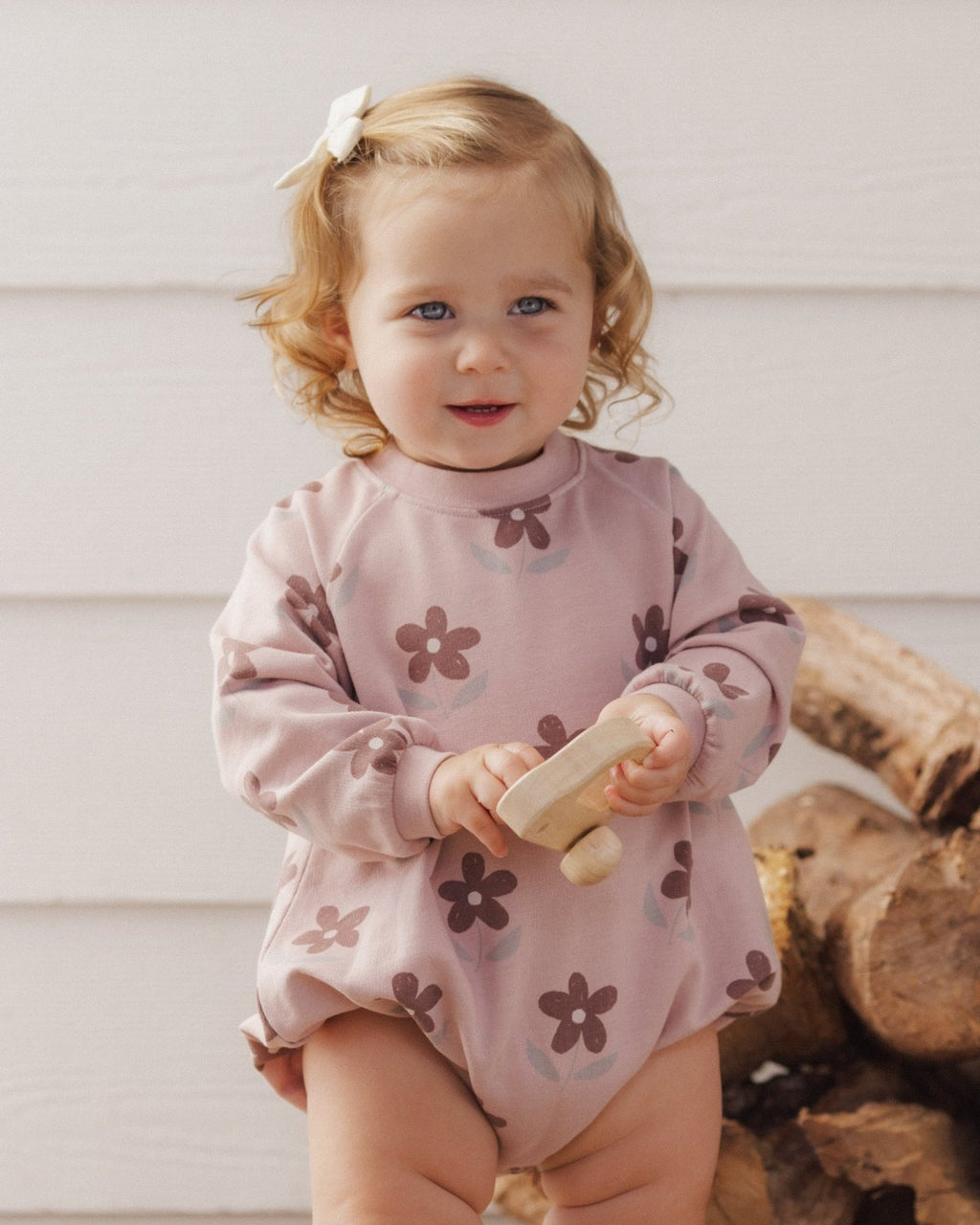 Rylee and Cru Crew Neck Romper, Daisy - Flying Ryno