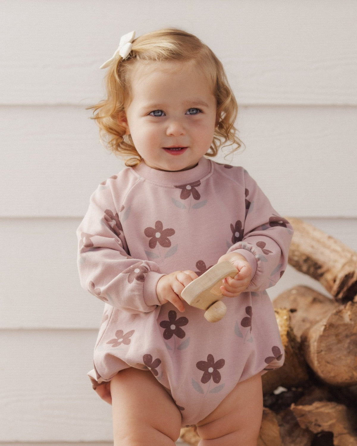 Rylee and Cru Crew Neck Romper, Daisy - Flying Ryno