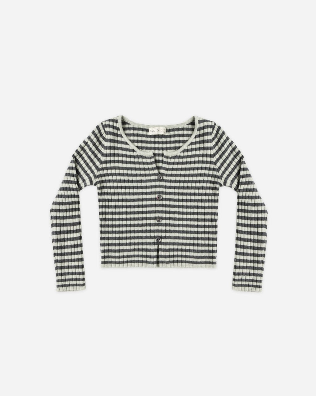 Rylee and Cru Long Sleeve Knit Tee and Flare Rib Knit Pant Set, Midnight Stripe - Flying Ryno