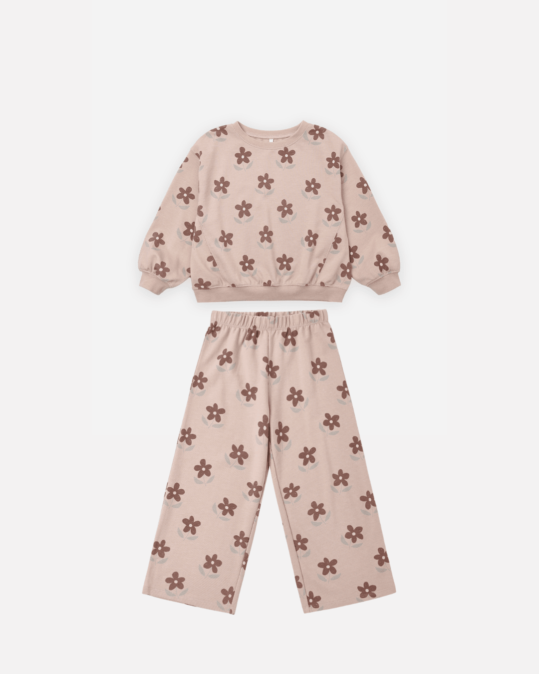 Rylee and Cru Oversized Sweatshirt and Track Pant Set, Daisy - Flying Ryno