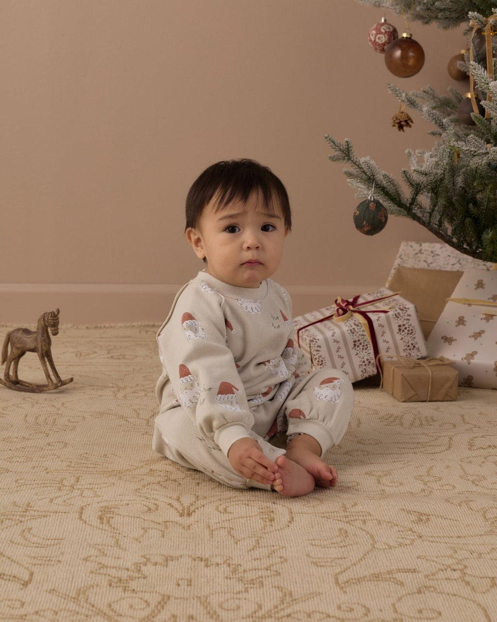 Rylee and Cru Raglan Jumpsuit, Santa - Flying Ryno