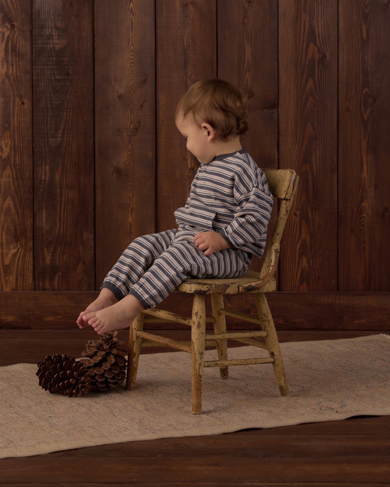 Rylee and Cru Relaxed Set, Blue Stripe - Flying Ryno