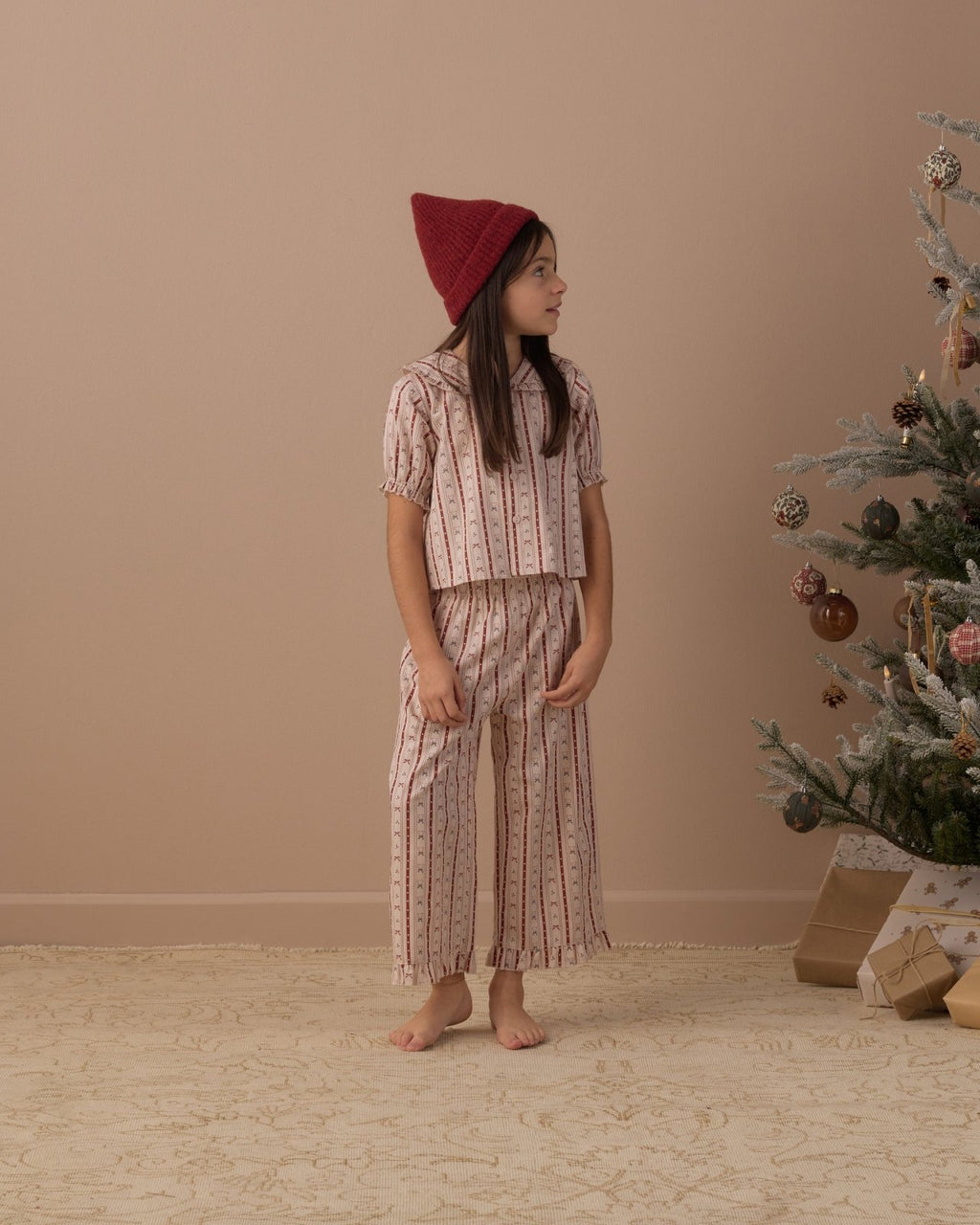 Rylee and Cru Ruffle Pajamas, Candy Cane Lane - Flying Ryno