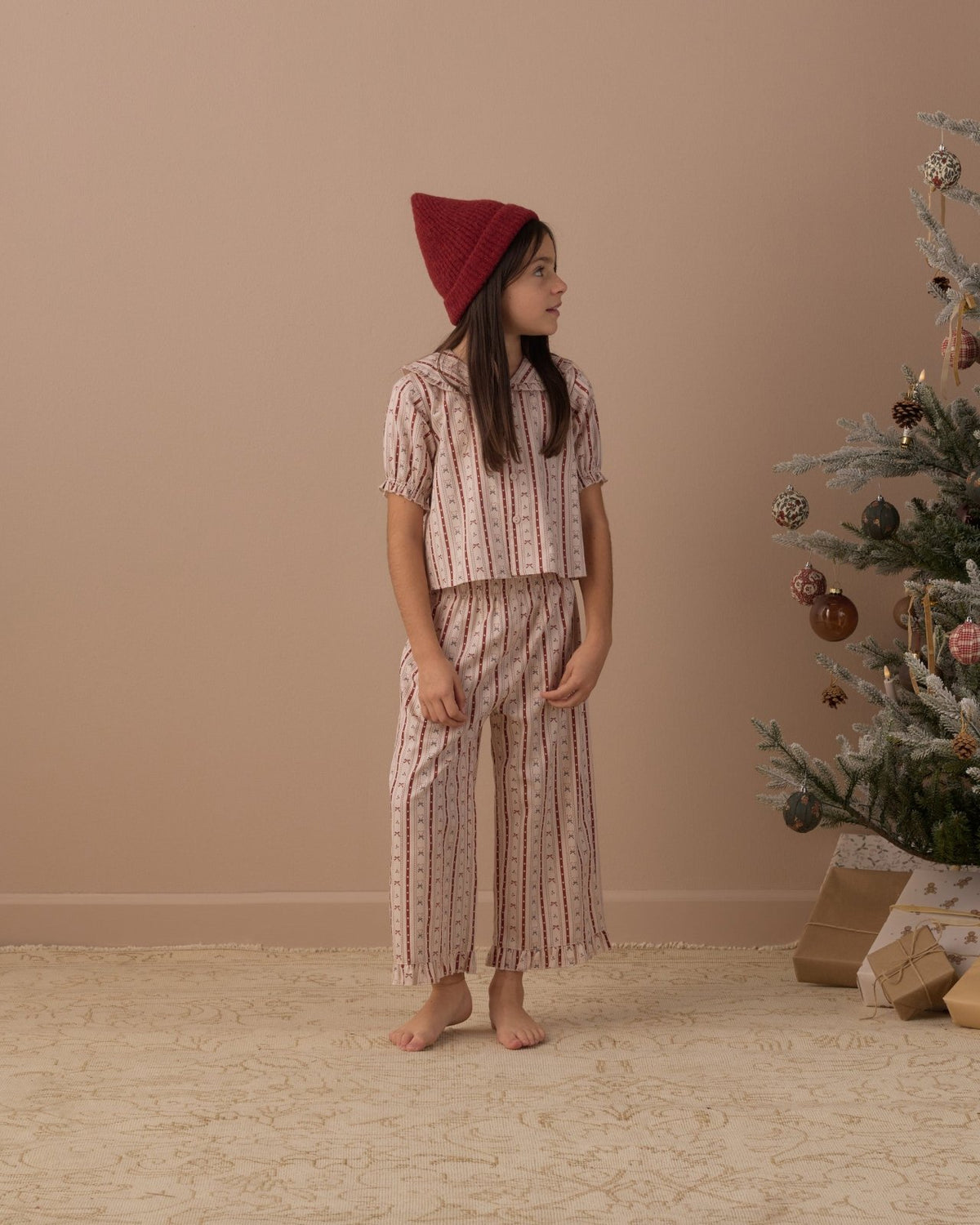 Rylee and Cru Ruffle Pajamas, Candy Cane Lane - Flying Ryno